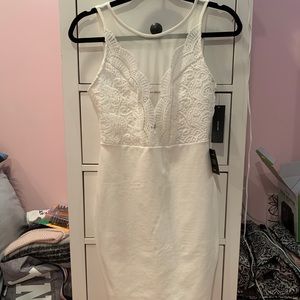 Lulu’s White Lace Body Con Dress